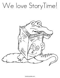 And if they love story time, check out these classic tales and read them together at bedtime (or anytime!). We Love Storytime Coloring Page Twisty Noodle