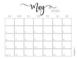 Elegant 2020 Calendar Free Printables In 2020 Monthly Calendar Printable Printable Calendar Pages Calendar Printables