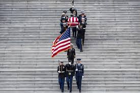 Bush clearly show some of the top leaders in the entire country receiving mysterious envelopes. George Hw Bush Hailed At Funeral As Soldier Statesman Master Of Civility Abc News