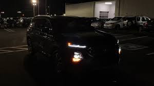 I really like the look of the santa fe. 2020 Hyundai Santa Fe At Night Interior And Exterior Lights Youtube