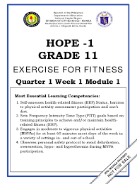 Answer key grade 4 • module 1 place value, rounding, and algorithms for addition and subtraction. Hope 1 Q1 W1 Mod1 Pdf Aerobic Exercise Physical Fitness