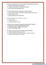 Contoh kalimat offer is the verb form or verb in the english language, offer meaningful offer either offer goods or services. Pts Bahasa Indonesia Tema 6 Worksheet