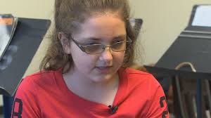 Blind student competes in track meet