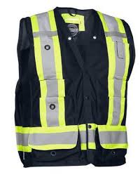 Forcefield Men S Surveyor S Safety Vest Navy S Safety Vest Mens Workwear Vest Outfits
