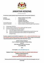 Contract kuala lumpur february 16, 2020 sektor awam. Jawatan Kosong Di Jabatan Insolvensi Malaysia 21 Januari 2020 Jawatan Kosong 2020