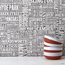 London Type Wallpaper Map Of London Wallpaper Uk Wallpaper Etsy London Wallpaper Words Wallpaper Corrugated Card