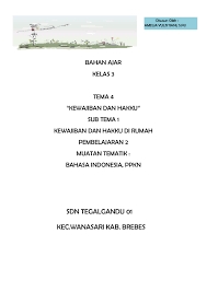 Check spelling or type a new query. Bahan Ajar Kelas 3 Tema 4 Kewajiban Dan Hakku Sub Tema 1 Flip Ebook Pages 1 12 Anyflip Anyflip