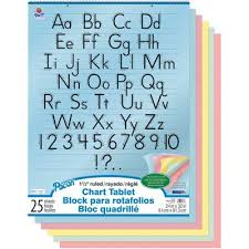 Amazon Com Pacon Colored Paper Chart Tablet 24quot X