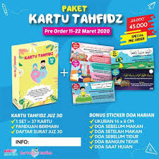 Check spelling or type a new query. Flash Card Kartu Tahfidz Bonus Stiker Doa Harian Edukasi Mainan Anak Hafidz Quran Hafalan Juz 30 Shopee Indonesia