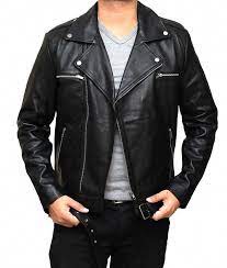 Negan Jacket From The Walking Dead Black Leather Jacket Men Leather Jacket Men Real Leather Jacket