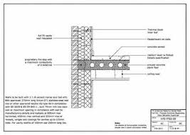 Ff09 001 001 Detail Drawing Showing A Full Fill External Masonry Cavity Wall With A Precast Concrete Separating Floor Precast Concrete Cavity Wall Concrete