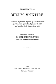 MICUlVI McINTIRE