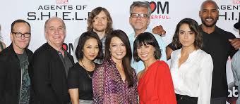 Chloe bennet is an american actress and singer. Chloe Bennet Reunites With Agents Of S H I E L D Cast At Season 3 Premiere Watch Opening Sequence Adrianne Palicki Blair Underwood Chloe Bennet Clark Gregg Constance Zimmer Elizabeth Henstridge Henry Simmons Iain