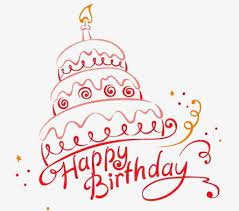 Birthday Cake Birthday Cake Line Drawing Png And Vector With Transparent Background For Free Download Happy Birthday Drawings Happy Birthday Art Happy Birthday Lettering
