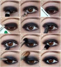 brown black eyeshadow makeup saubhaya