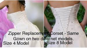Wedding Dress Zipper Replacement Adjustable Fit Corset Back Kit Lace Up Ivory 16 Laceeis Tm Corset Closure Http Www Wedding Gowns Lace Corset Satin Wedding