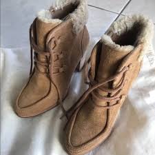 Ugg Analise Chestnut Brown Suede Bootie Sz 5 5 5