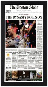 Keep track of the patriots' progress throughout the 2012 season here with full coverage from the boston globe. New England Patriots Super Bowl 53 Champions Boston Globe Newspaper Framed New New England Patriots Patriots Newspaper Frame