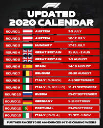 Calendario del campeonato 2021 de fórmula 1. Calendario 2020 Formula 1 Imola E Ufficiale Terzo Appuntamento Italiano