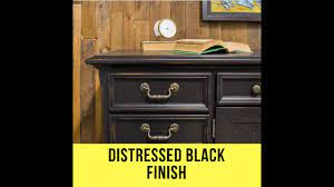 I decided on a two tone look with the bottom cabinets black. How To Get The Distressed Black Finish Youtube