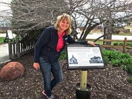 Door county is 11 miles wide with lake michigan to the east, the bay of green bay to the west. Egg Harbor Historical Society Places Sign At Sunnypoint Gardens Door County Pulse