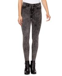 high rise raw edge jeans in cobble st