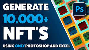 Create 10 000 Nft S Using Only Photoshop And Excel No Coding Youtube