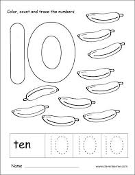 Number 10 Tracing And Colouring Worksheet For Kindergarten Coloring Worksheets For Kindergarten Kindergarten Worksheets Preschool Number Worksheets