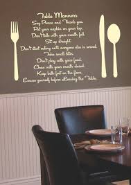 Get it as soon as thu, aug 5. Kitchen Wall Decals Home Decal Stickers Table Manners Kitchen Wall Decal Dining Room Wall Art Dining Room Wall Decor Dining Room Decal