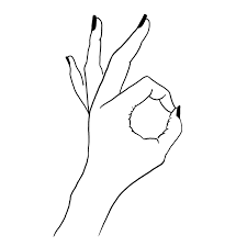 A Okay Line Art Drawings Outline Drawings Painting Art Projects