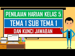 Check spelling or type a new query. Soal Penilaian Harian Kelas 5 Tema 1 Sub Tema 1 Dan Kunci Jawaban Youtube
