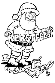 Kleurplaat Kerstmis De Kerstman Kerstmis De Kerstman Kerstmis Kleuren Kerstkleurplaten Kleurplaten