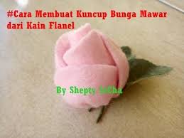 Diy Cara Membuat Mawar Kuncup Asahi Tutorial Rose Bud Fabric Flower For Beginner Youtube Kain Flanel Kuncup Kain