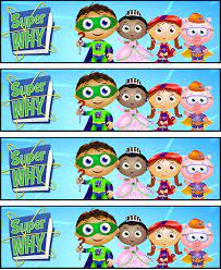 Bookmarks Super Why Party Super Why Birthday Super Why