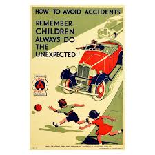 They come in various road safety poster. Original Vintage Road Safety Poster Avoid Accidents Classic Car Children Warning For Sale At 1stdibs