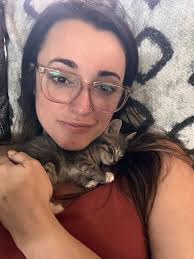 modelcatchallenge this is OMB aka orange mister bigglesworth … aka beans  😂❤️❤️❤️ he's the sweetest and he purr snores and loves food and cuddles ..  even with his 🐶 brother !