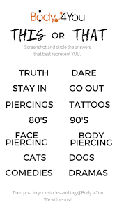 Instagram Story Template For Piercing Jewelry By Bodyj4you Ear Piercings Chart Piercing Piercing Chart