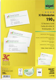 Take a closer look > other jam products you might like. Sigel Lp790 Printable Business Cards Smooth Edge 85 X 55 Mm Bright White 100 Pc S Paper Size A4 Conrad Com