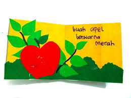 Tutorial ini di buat untuk media pembelajaran tematik kelas 1 tema 2 subtema 3. Contoh Gambar Kolase Buah Apel Dari Kertas Origami