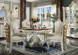 Shop with afterpay on eligible items. Picardy Antique Pearl Cherry Oak Round Dining Table W 6 Side Chair Best Buy Furniture And Mattress