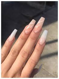 The point is to get a length where you can have flat edges. 22 Cute Black White Purple Frosted Coffin Nails 00033 Armaweb07 Com Long Nails Fake Nails Long Acrylic Nails