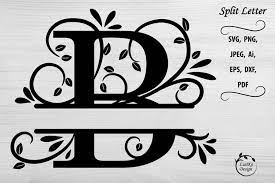 Download Split Letter B Monogram Vector Alphabet Letters Svg Png 1320768 Monograms Design Bundles