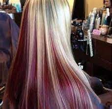 Hair Color Burgundy And Blonde Extensions 44 Trendy Ideas Burgundy Blonde Hair Hair Color Burgundy Red Blonde Hair