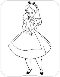 School's out for summer, so keep kids of all ages busy with summer coloring sheets. Alice In Wonderland Coloring Pages Disneyclips Com