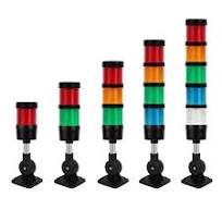 Modular LED Signal Tower Stack Lights - 2.4" Diameter - Adjustable Mount  with 50mm Pole
