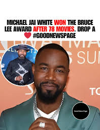 Michael Jai White has officially made history as the first non-Asian to  receive the Bruce Lee Award from the Bruce Lee Foundation. He accepted the  honor at the Asian World Film Festival,