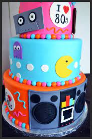 80 S Themed Birthday Cake Simply Sweet Creations Flickr