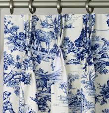 Check spelling or type a new query. Pinch Pleat Curtains Blue White Custom Window Treatments Toile Bedroom Living Room Indigo 3 Folds Triple
