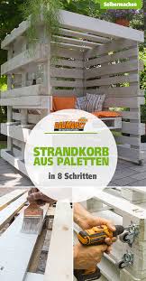 Strandkorb Aus Paletten Selber Bauen Strandkorb Aus Paletten Paletten Diy Ideen Garten