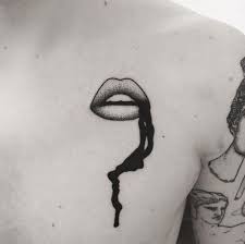 Black And White Kiss Tattoo 35 Most Impressive Mouth Lip And Kiss Tattoos Mouth Tattoo Kiss Tattoos Lip Tattoos